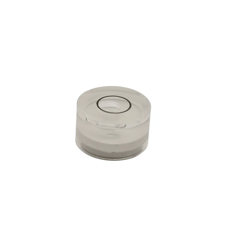 Bokslibelle Ø14 mm i akrylglass med sylindrisk form og 8 mm høyde (Type 5)