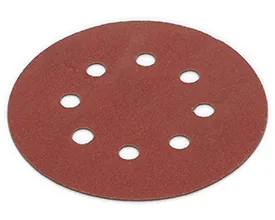 Borrelås sandpapir Ø 125 mm - korn 180