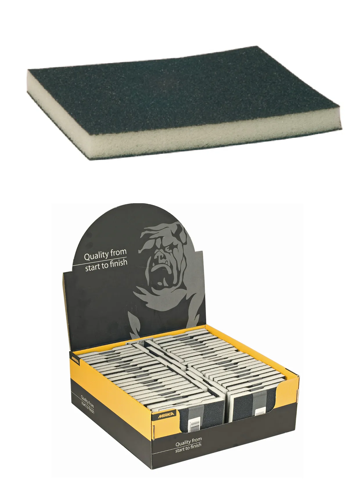 Mirka slipssvamp 120 x 98 x 13, p60/100, 50 stk./pk.