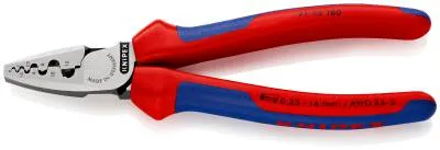 KNIPEX Presstenger for endehylser, Med pressdor