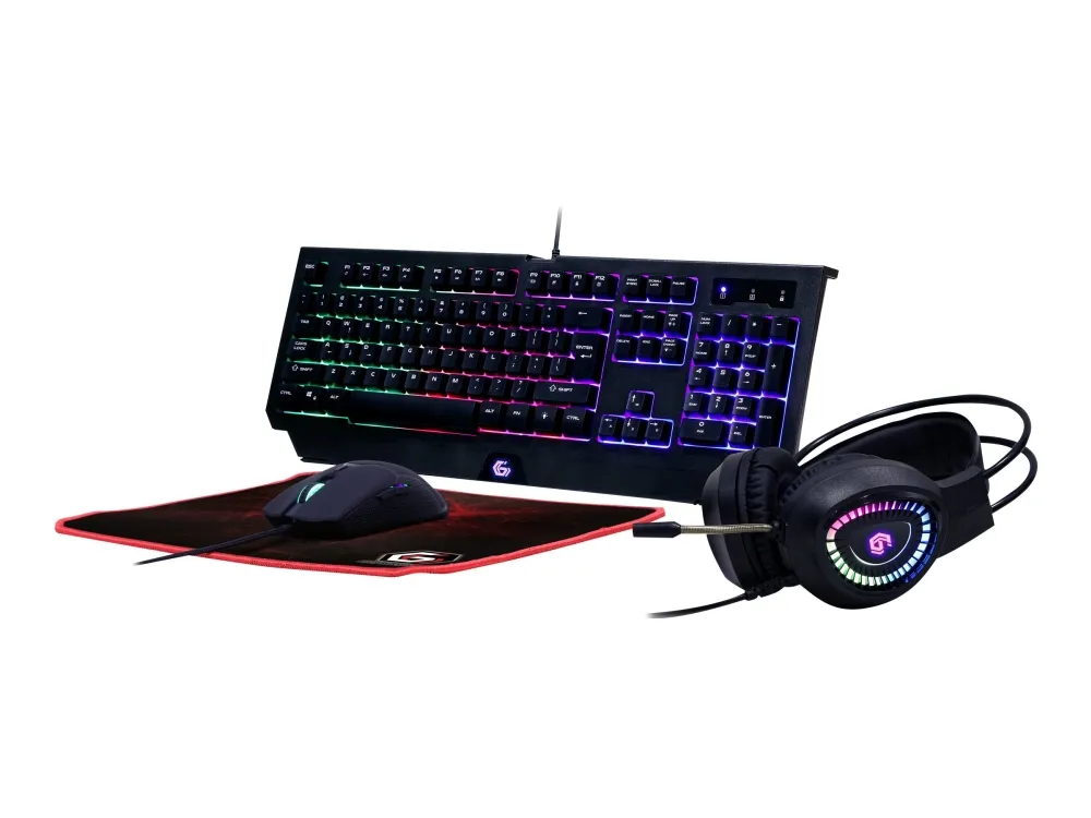 Gembird GMB Gaming Phantom - Gamingtastatur - Engelsk (USA) - Svart
