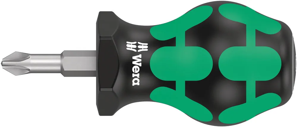 Wera 355 pz pozidriv-head stubby/carburetor screwdriver pz 2 x 25 mm