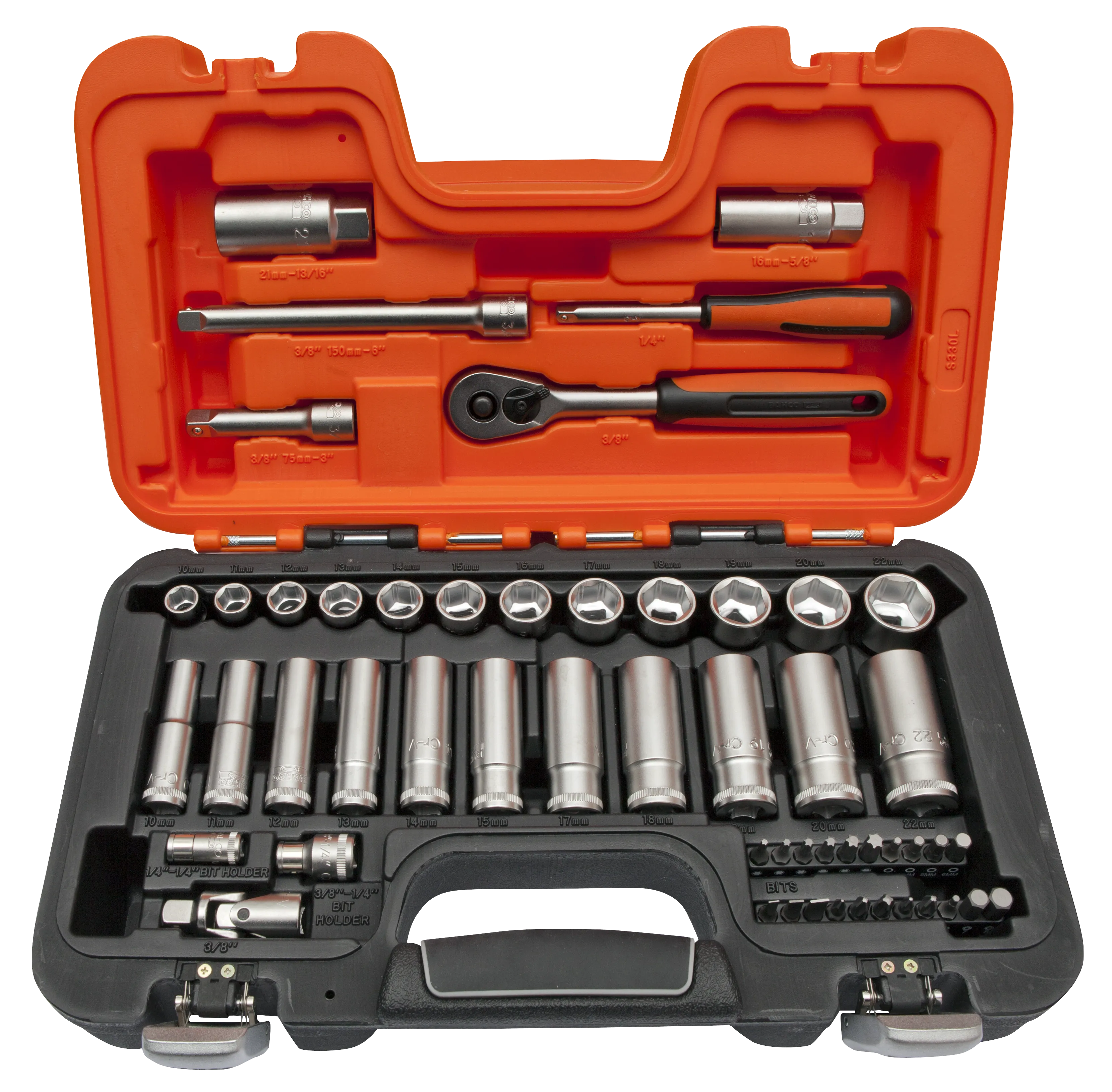 BAHCO Sg30 socket set 3/8 std+deep