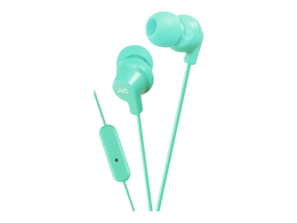 JVC In Ear Headphones with Remote and Microphone - Mint