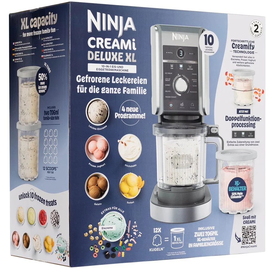 Ninja Ismaskin Creami Deluxe NC502EU - Black / Silver