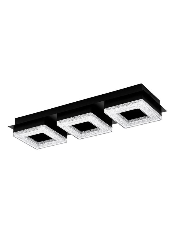 EGLO FRADELO 1 wall / ceiling light black clear