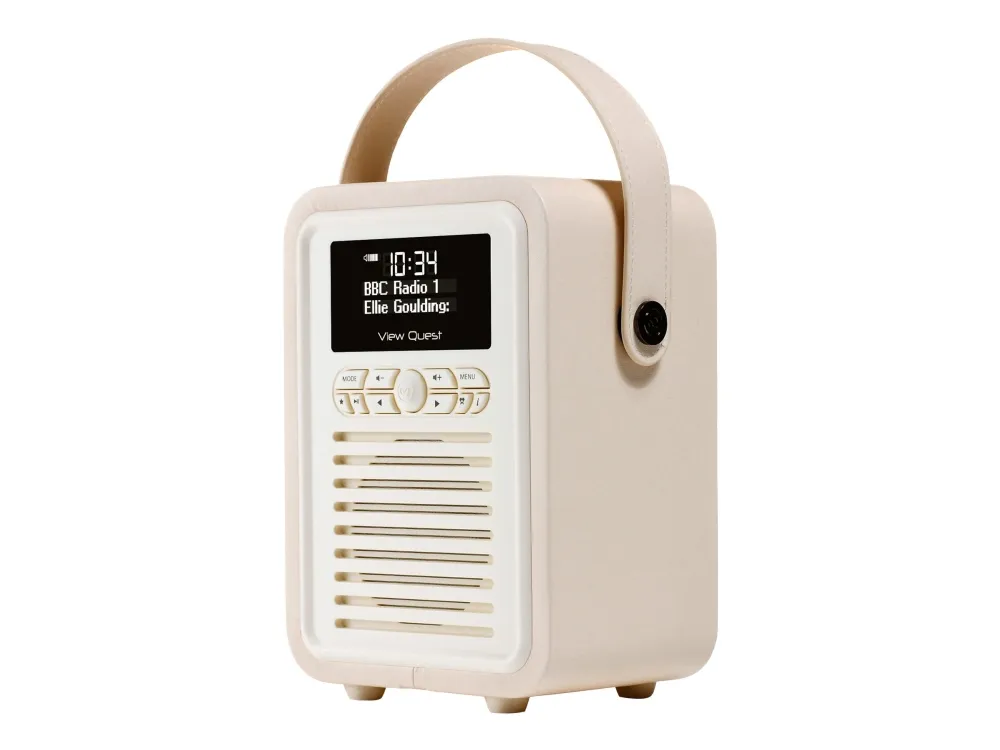 View Quest VQ Retro Mini Radio - Cream