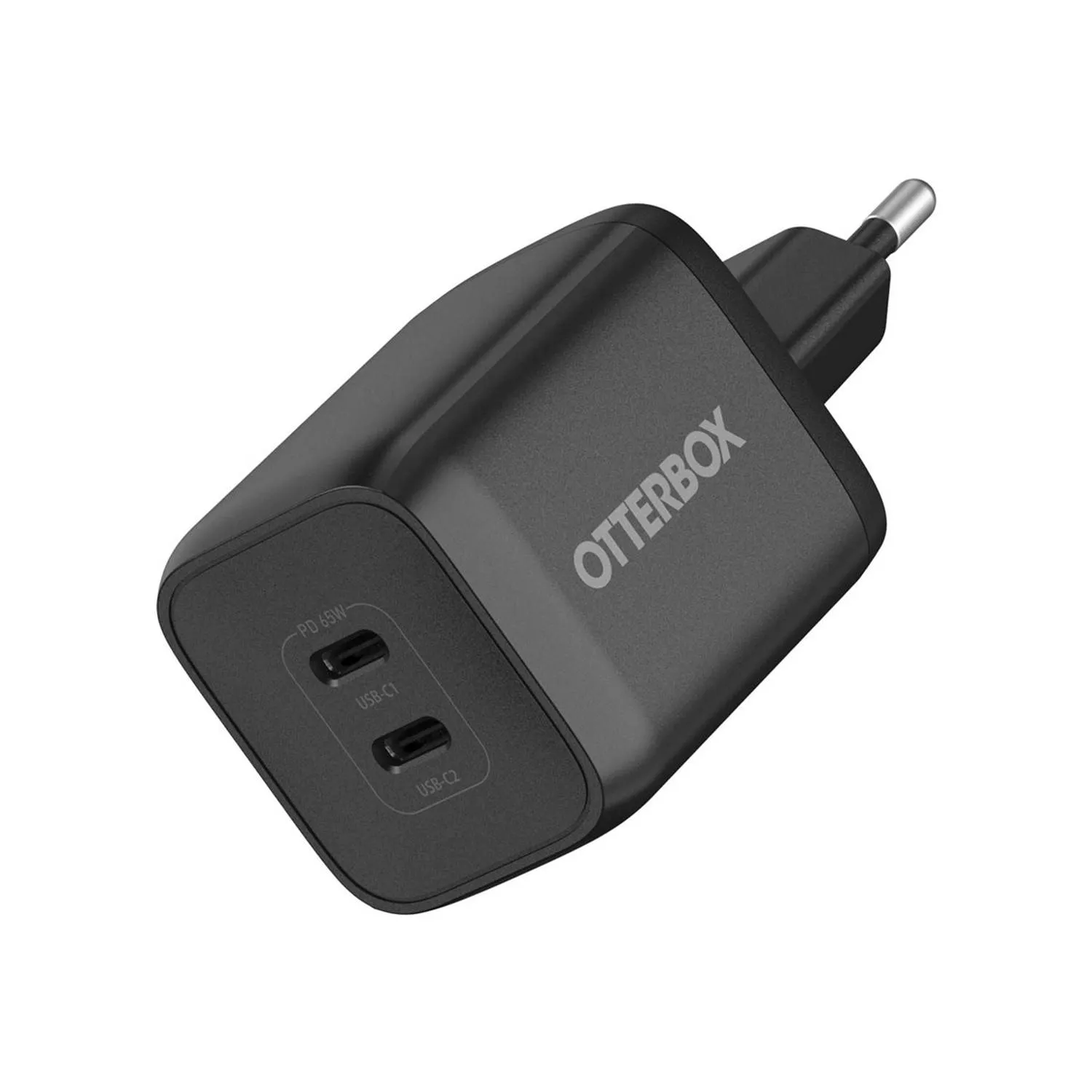 OtterBox Standard EU Wall Charger 65W GaN - 1X USB-C 45W + 1X USB-C 20W USB-PD - black