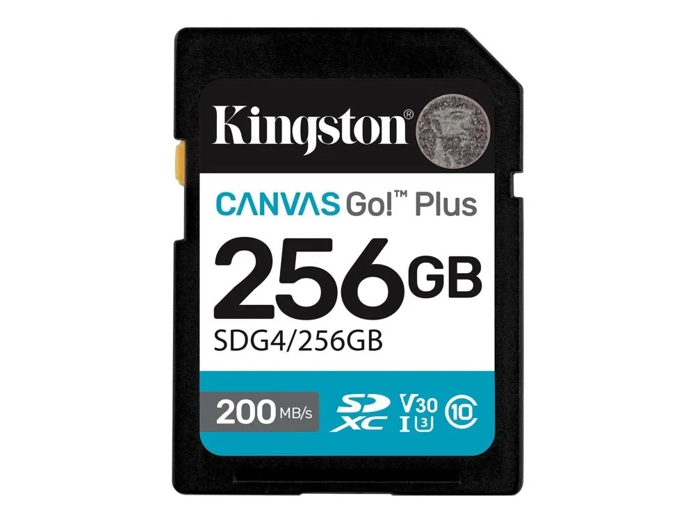 Kingston Canvas Go! Plus SD - 200MB/s - 256GB
