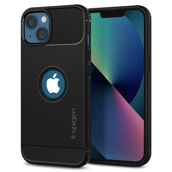 Spigen Rugged Armor - matte black - iPhone 13