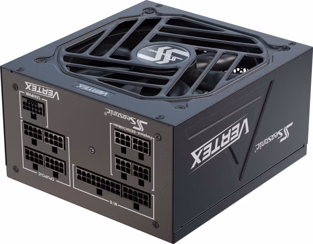 Seasonic Vertex GX 750 Strømforsyning (PSU) - 750 Watt - 135 mm - ATX 3.1 - 80 Plus Gold sertifisert