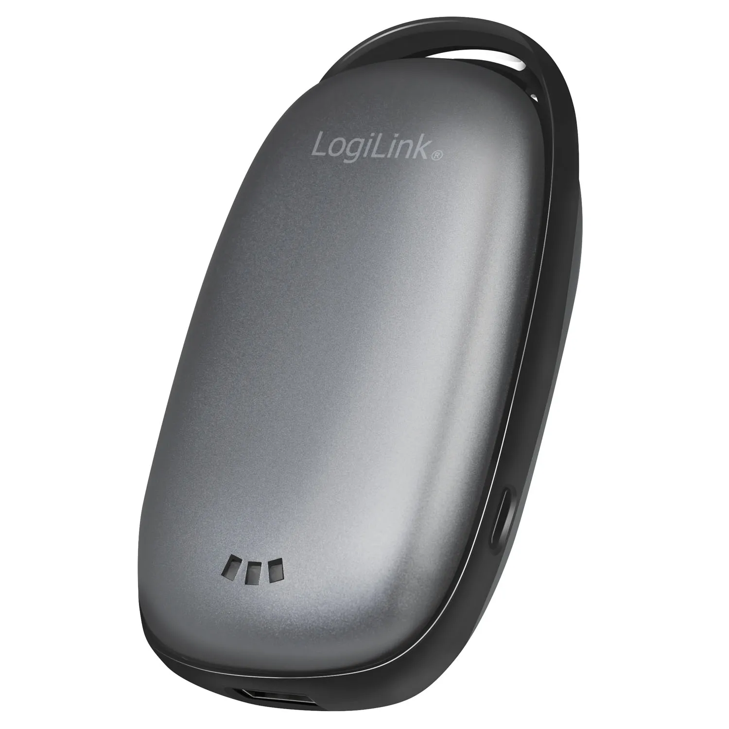 LogiLink Power bank 4000 mAh 1x USB-A hand warmer metal grey Nødlader - 4 Ah