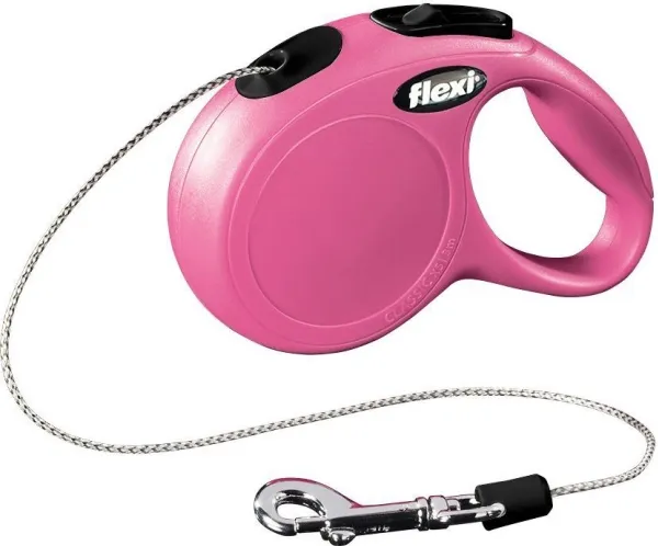 Flexi New CLASSIC XS Cord Leash 3m 8kg Pink