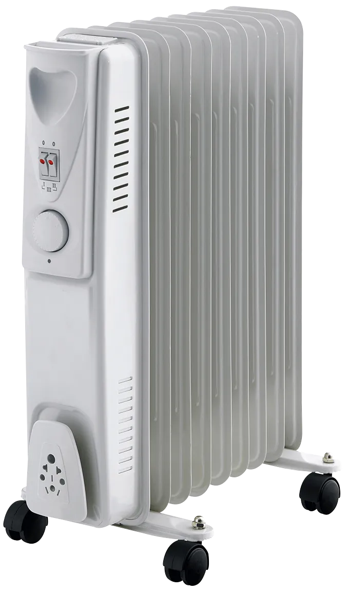 Gripo Oil radiator 2000W with 9 ribs, Grey
