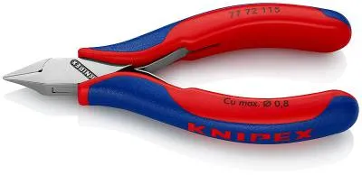 KNIPEX Elektronikk-sidekutter, Med gjennomstukket ledd
