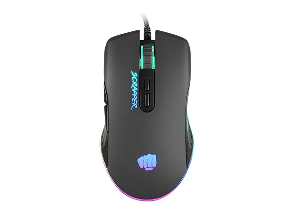 Natec FURY Scrapper - Mus - Optisk - 7 - Svart