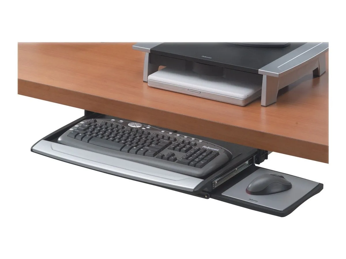 Fellowes Deluxe Keyboard Drawer w/Soft Touch Wrist Rest