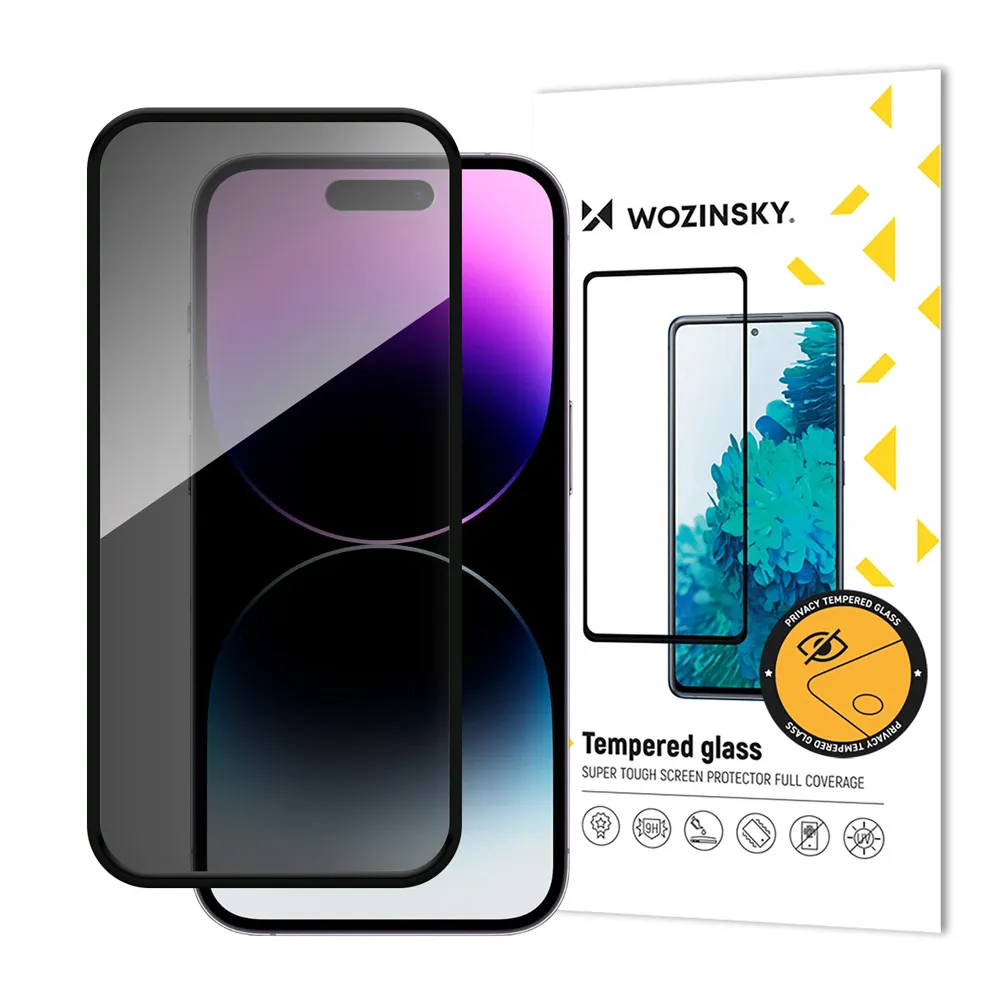 Wozinsky Privacy Glass Tempered Glass Privatizing With Anti-Spy Filter For iPhone 16