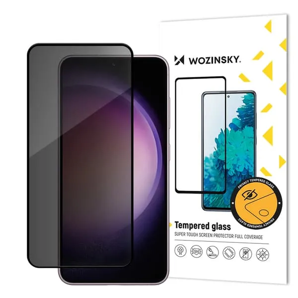 Wozinsky Privacy Glass Tempered Glass Privacy Screen with Anti-Spy Filter for Samsung Galaxy S24