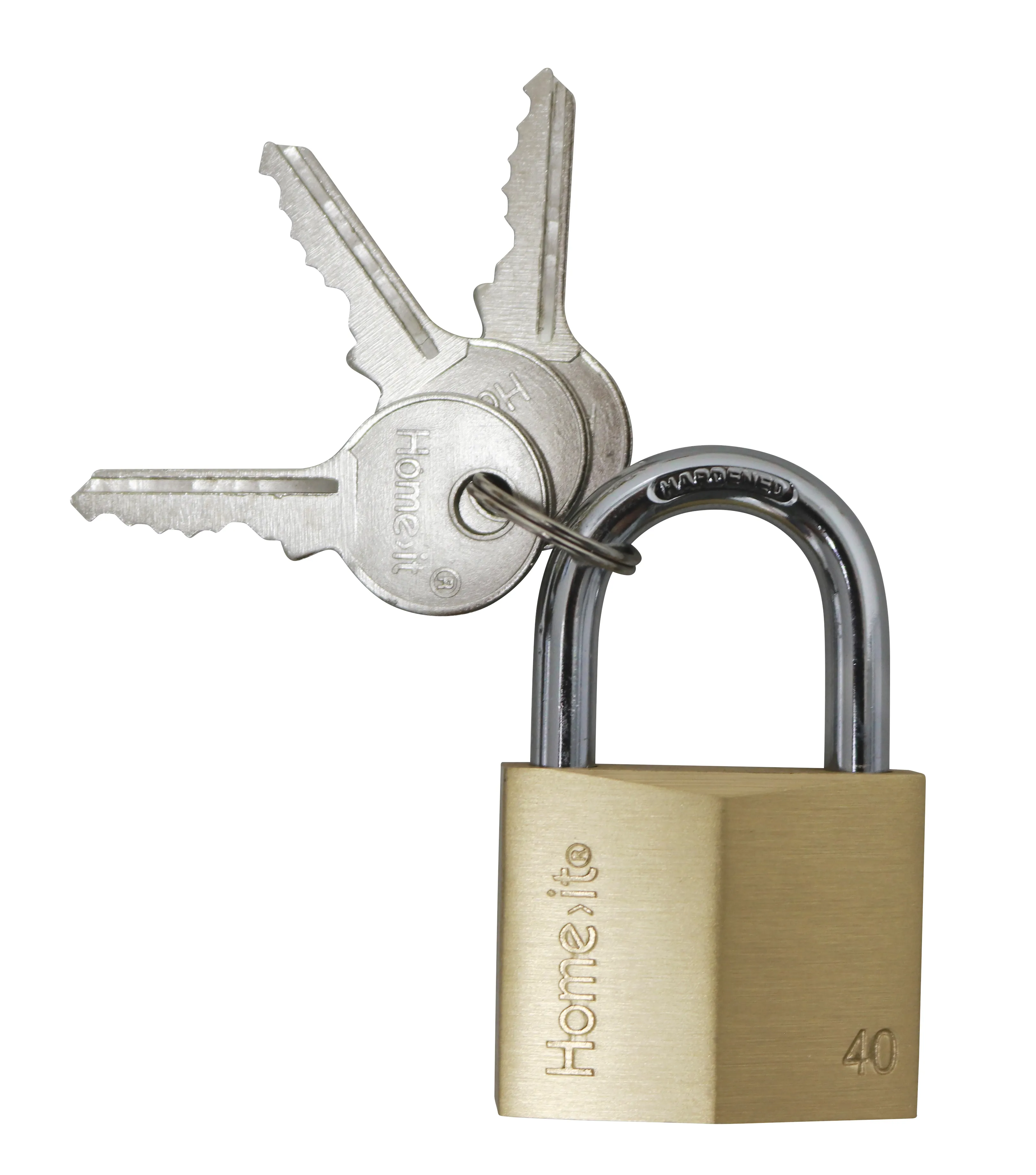 Home>it Padlock brass - 40 mm.