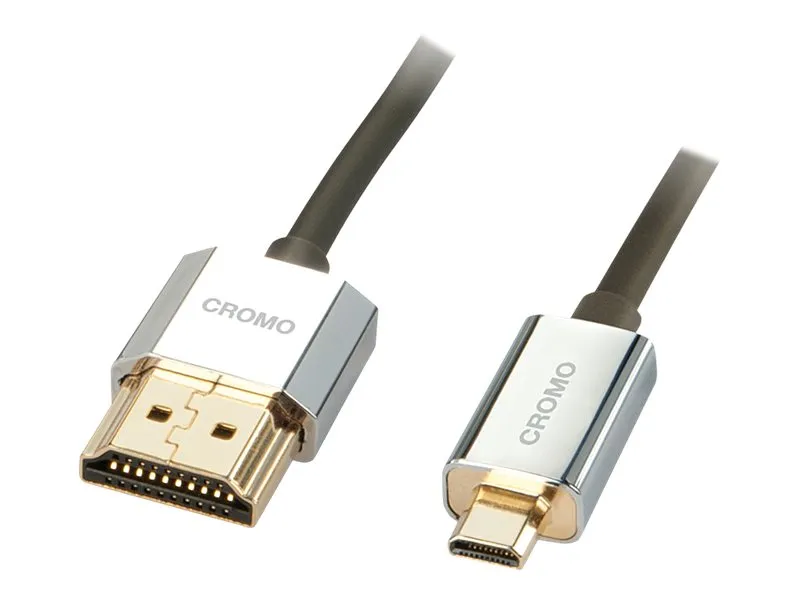 Lindy CROMO Slim High Speed HDMI to micro HDMI Cable with Ethernet