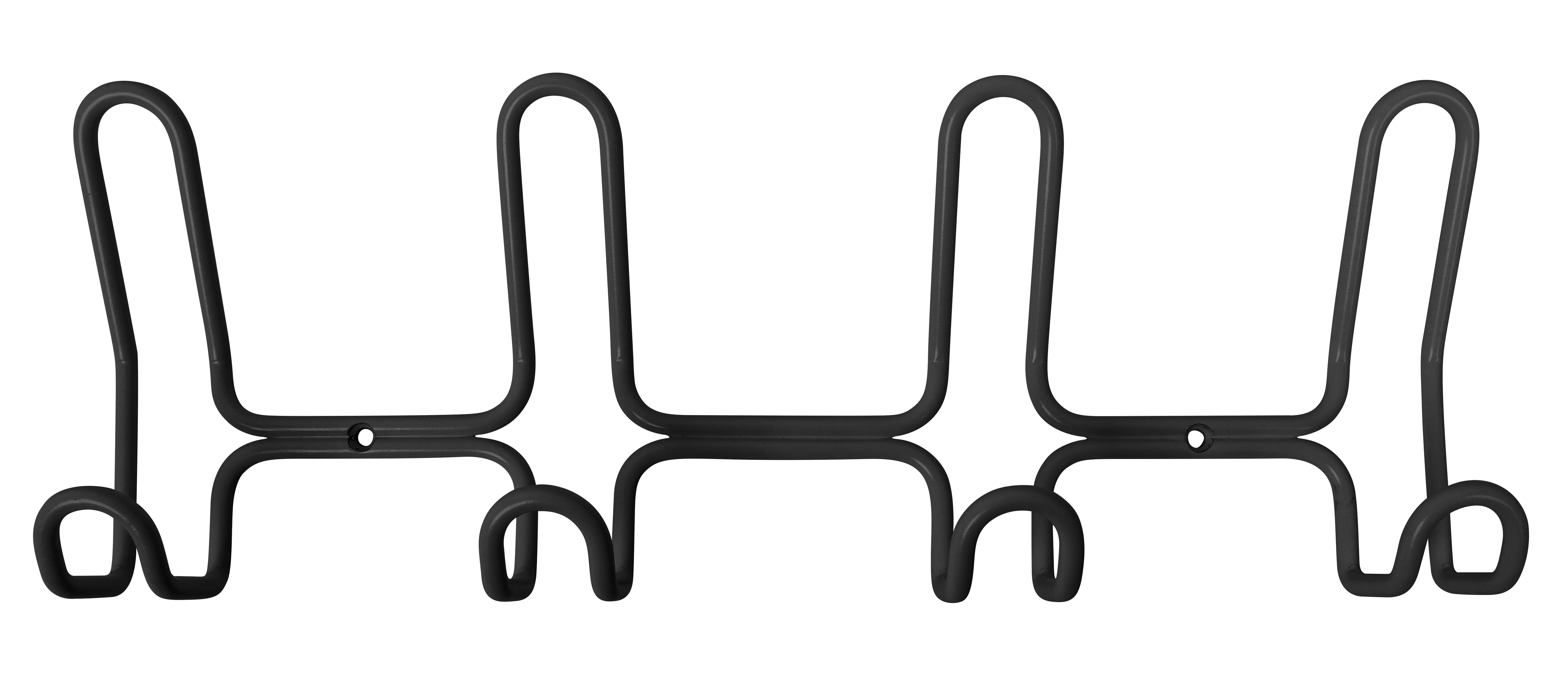 Home>it designer coat rack with 4+4 hooks black