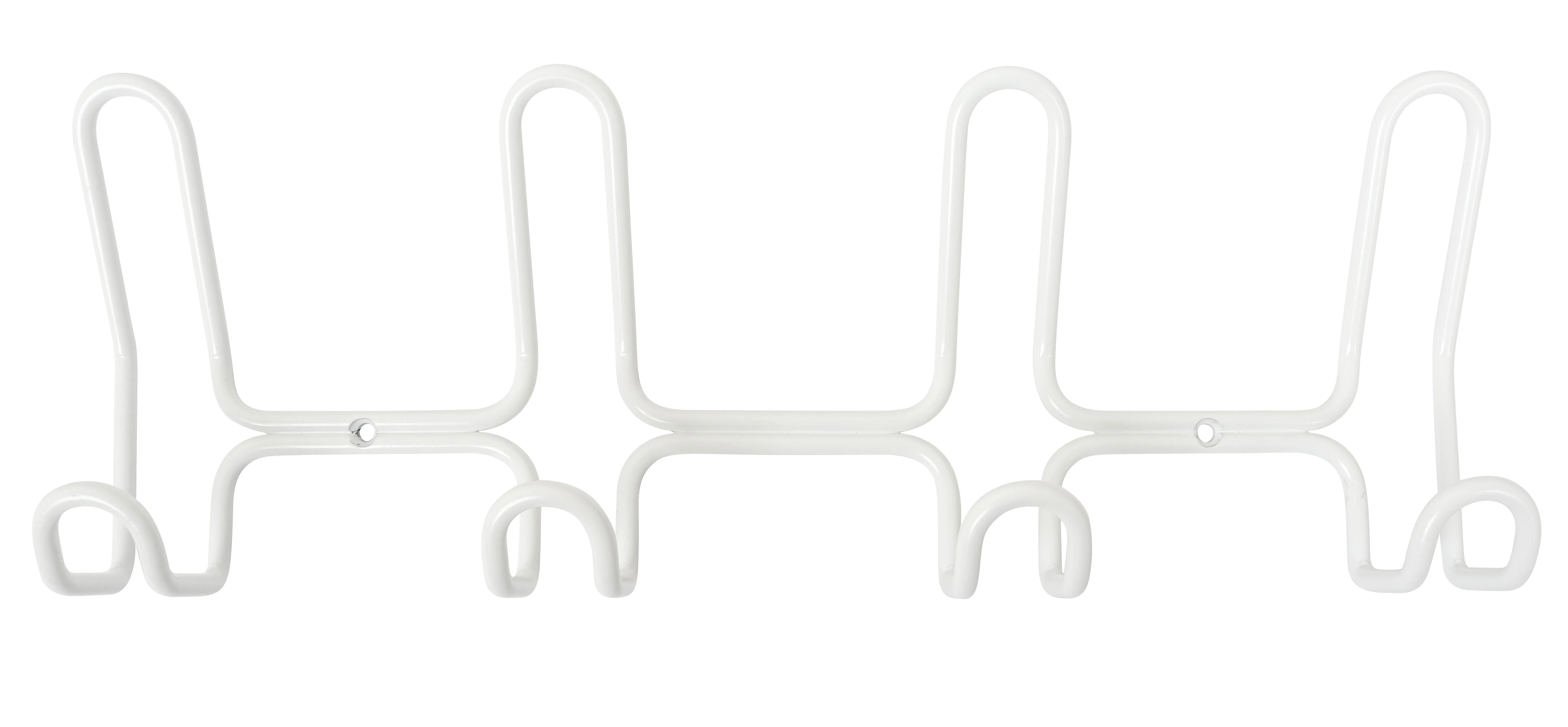 Home>it designer coat rack with 4+4 hooks white