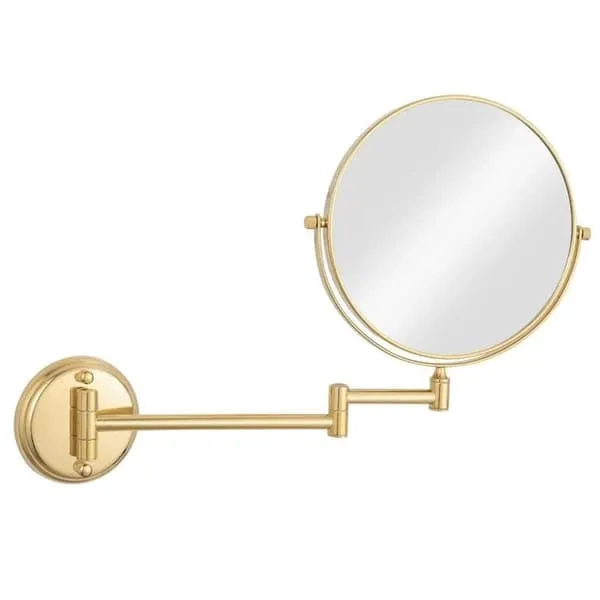 UNIQ Wall Mirror with 10x Magnification in Gold
