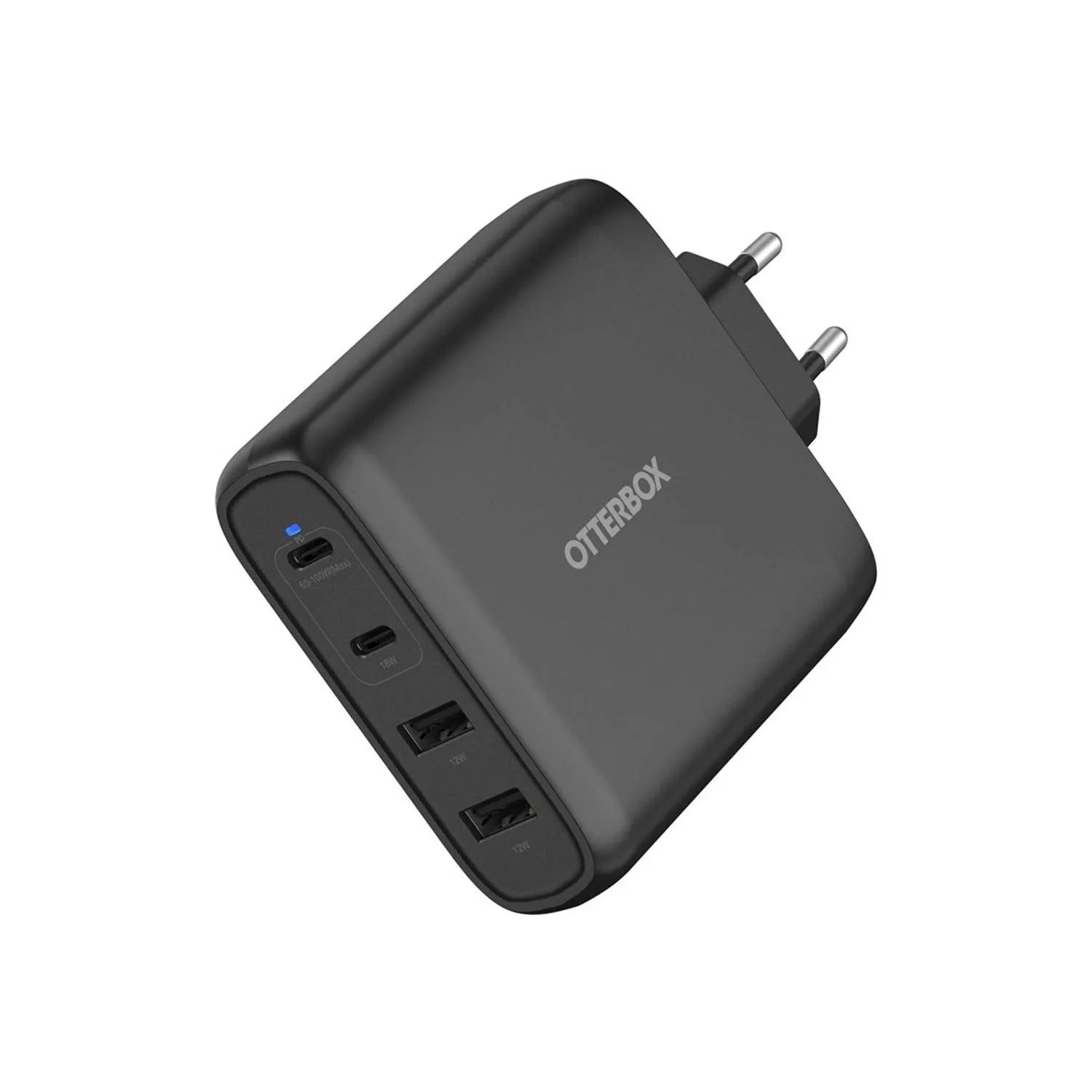 OtterBox Standard EU Wall Charger 100W GaN - 2X USB-C + 2X USB-A USB-PD - black