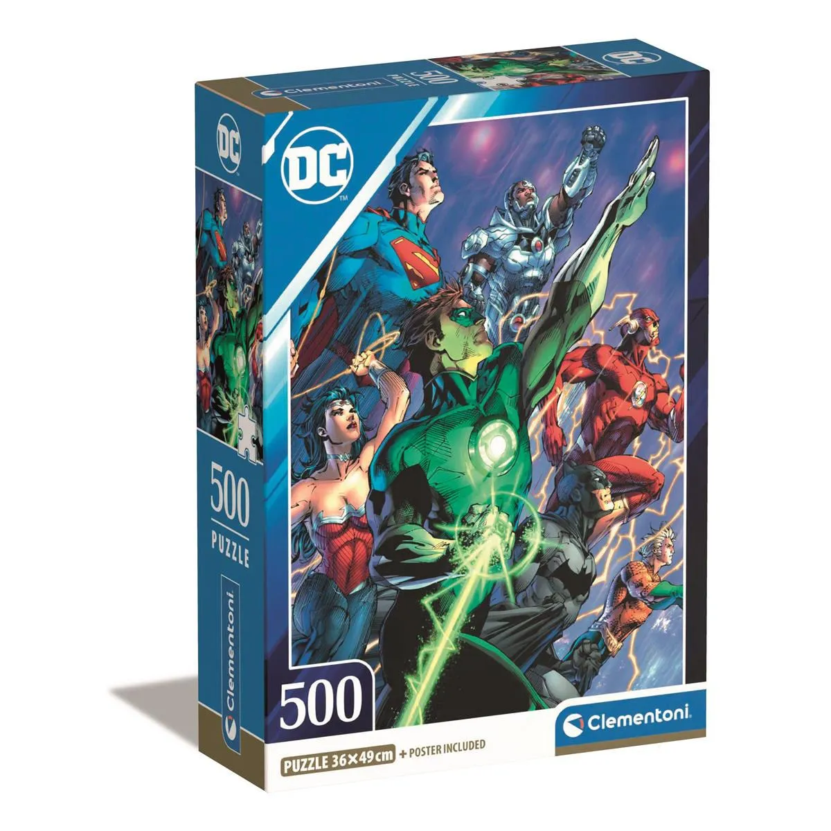 Clementoni DC Comics Justice League Super Heroes (500)