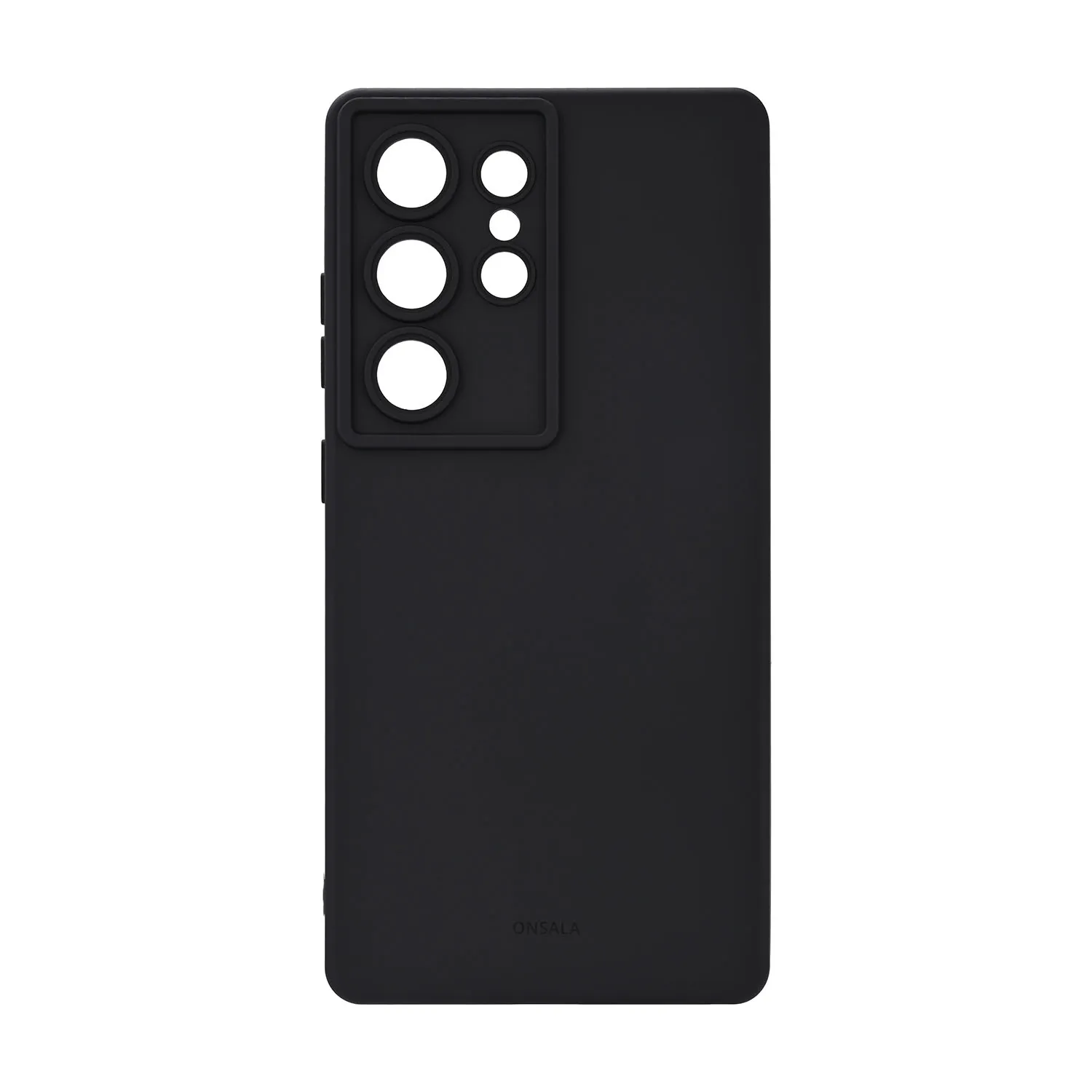ONSALA Phone Case Samsung S25 Ultra 5G Back Silicone Touch Black