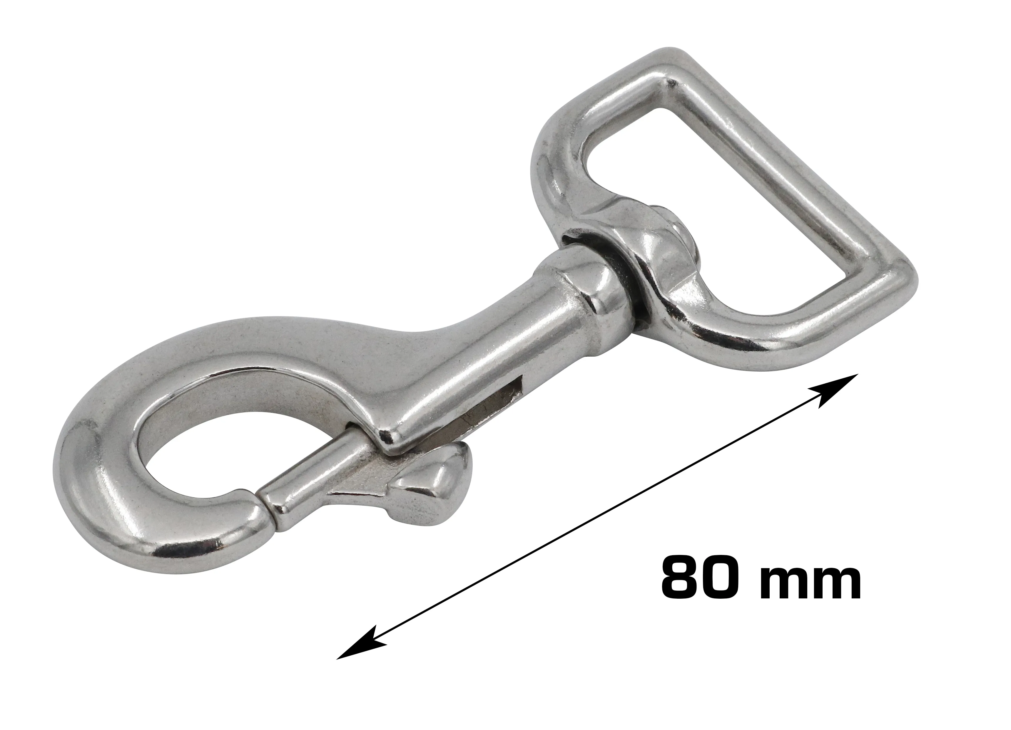 Home>it Carabiner 80 mm stainless steel