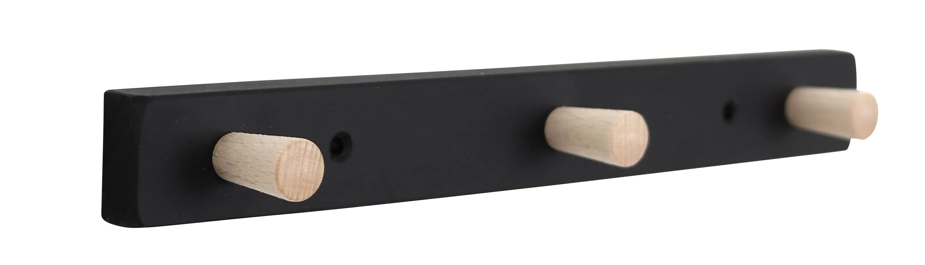 Home>it coat rack with 3 hooks 28 cm black/natural hook beech