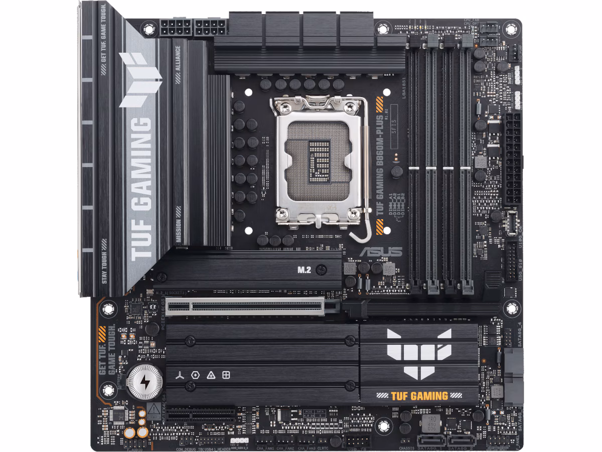ASUS TUF GAMING B860M-PLUS Hovedkort - Intel B860 - Intel LGA1851 socket - DDR5 RAM - Micro-ATX