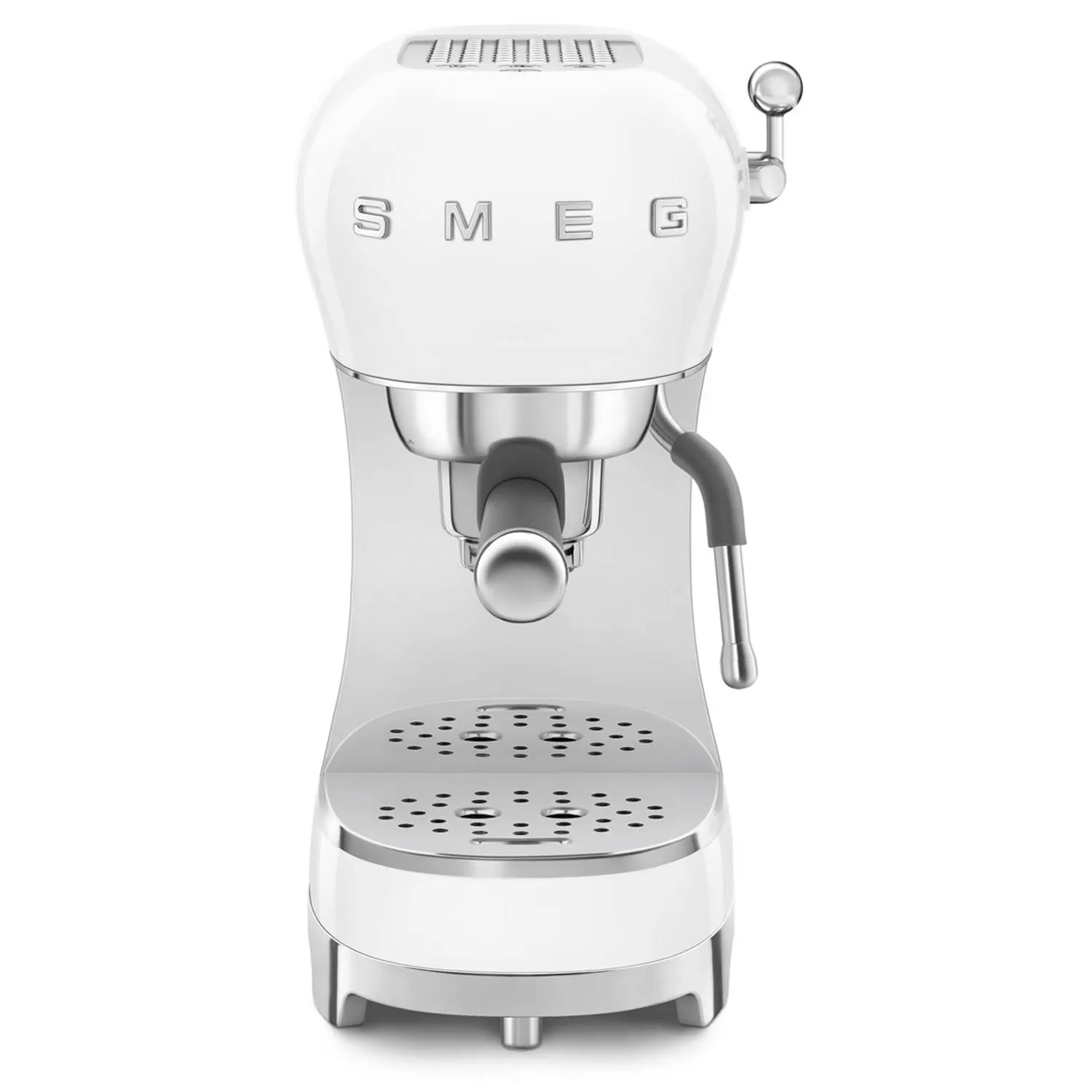 SMEG 50's Style ECF02WHEU - coffee machine with cappuccinatore - 15 bar - white