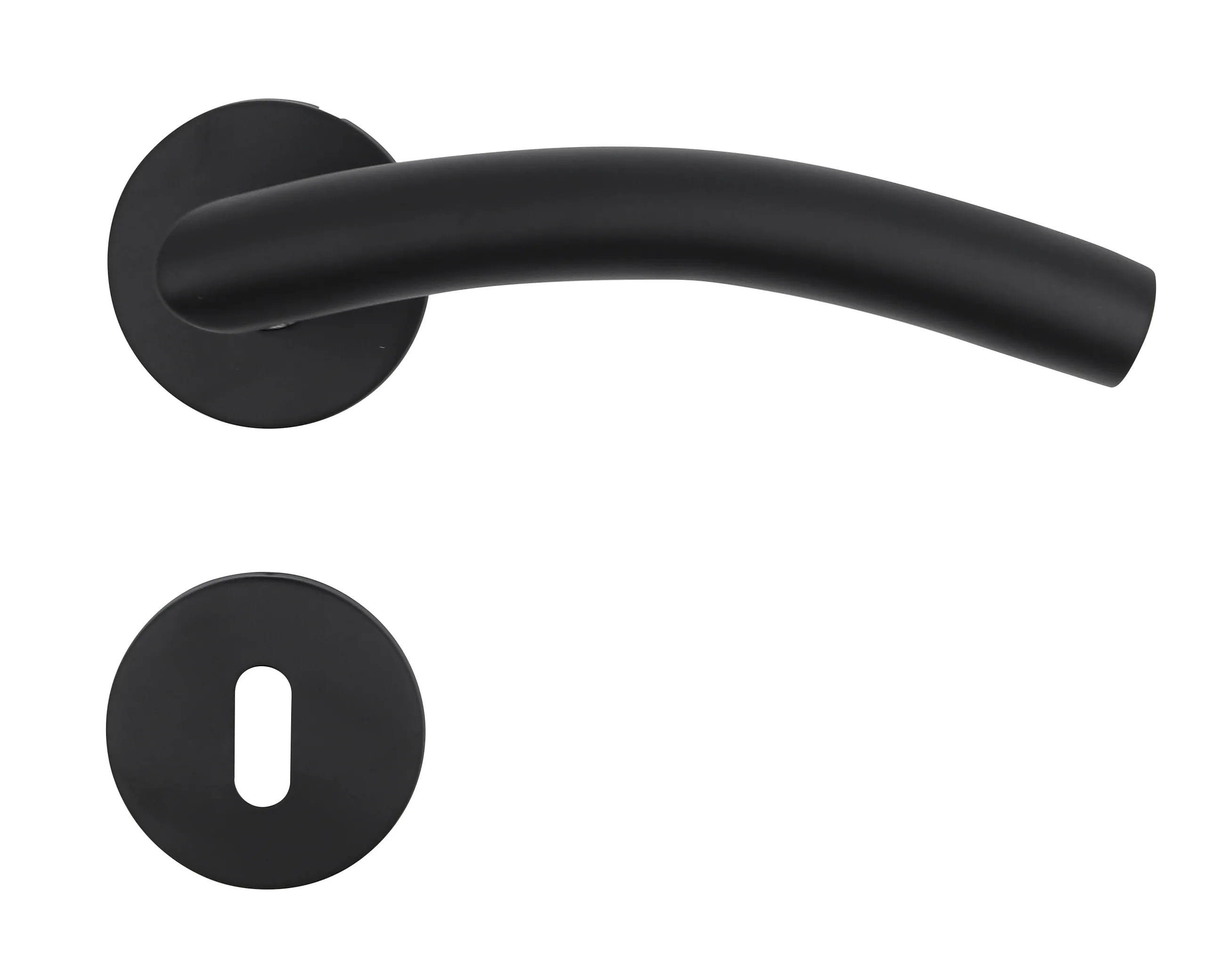 Home>it Door Handle With B-handle 19 mm matte black