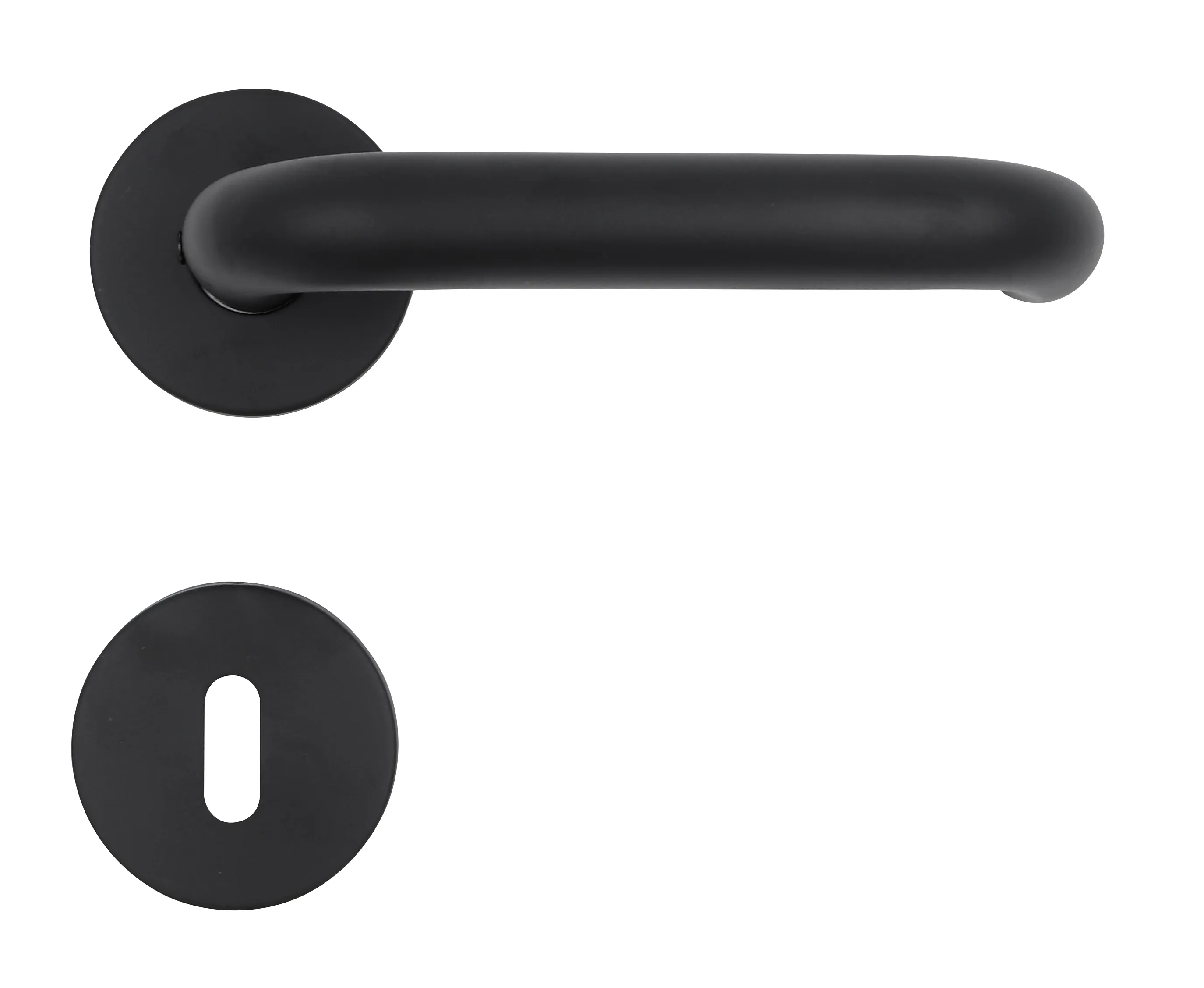 Home>it Door Handle With U-handle 19 mm Matt Black