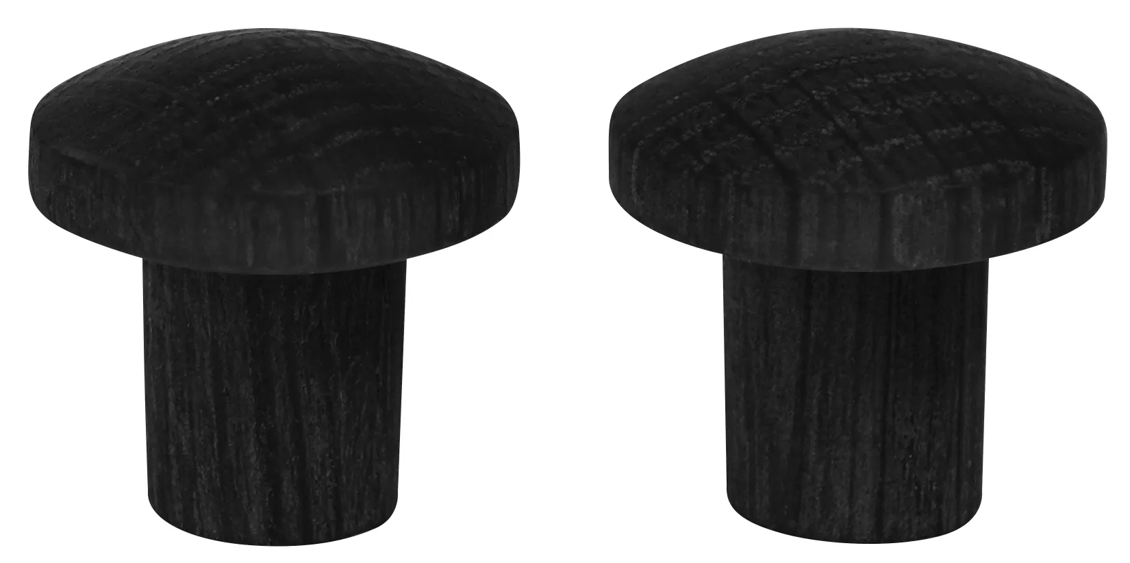 Home>it Wooden Knob Ø25 mm Oak Black 2-pack