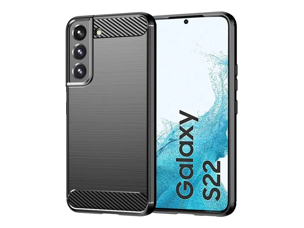Insmat Carbon And Steel Style - back cover for mobile phone