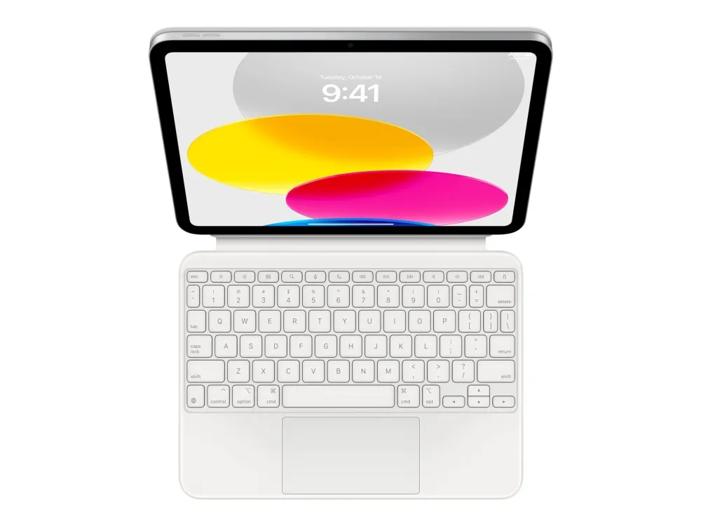 Apple Magic Keyboard Folio for iPad (A16) - Swedish - Tastatur & Foliosett - Svensk - Hvit