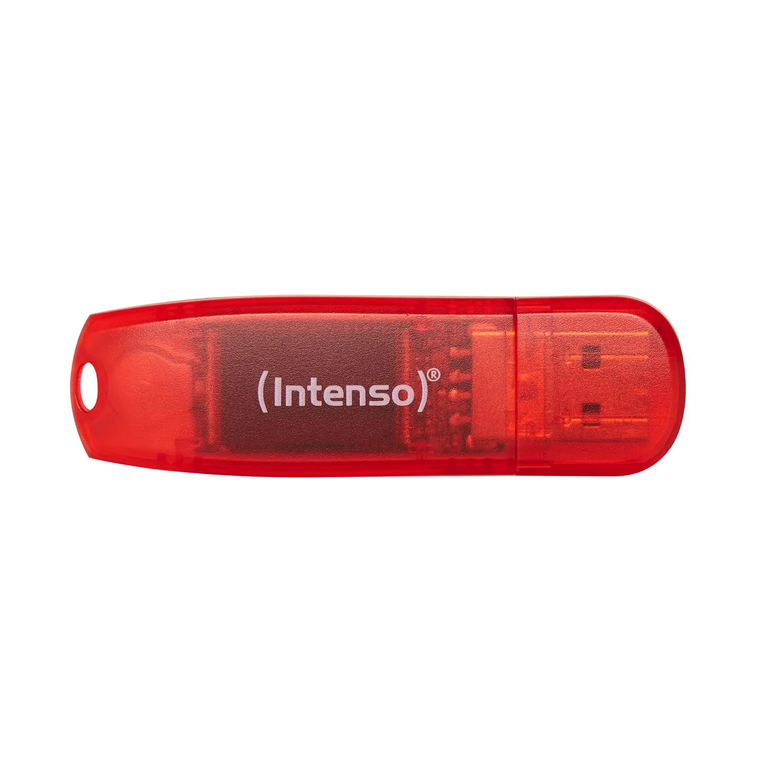 Intenso Rainbow Line USB Drive - Rød - 128GB - Minnepenn