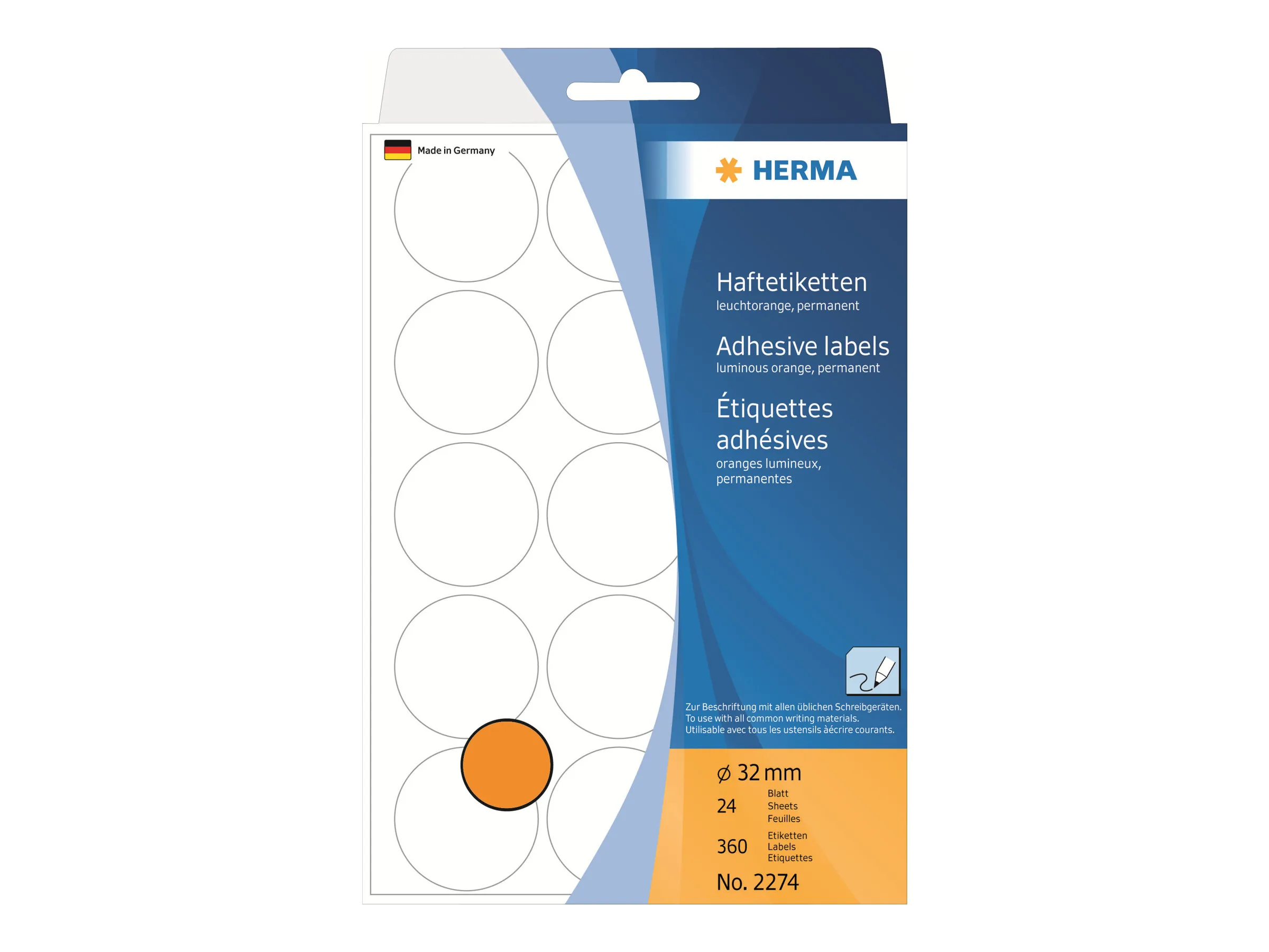 HERMA round labels - 360 label(s) - 32 mm round