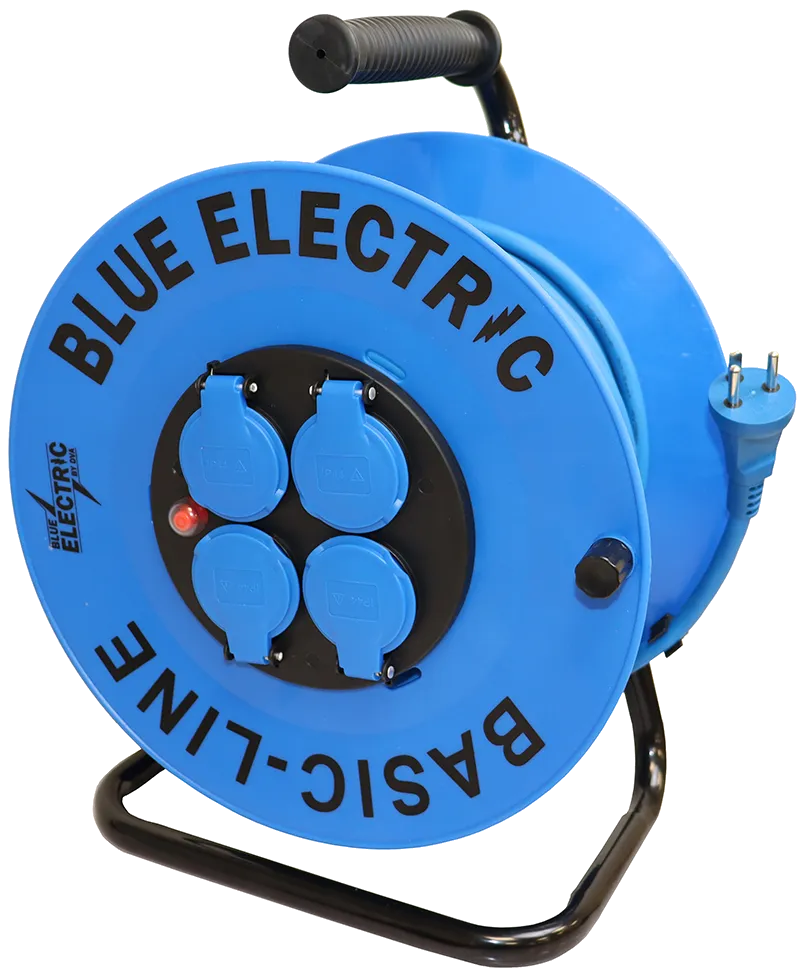 Blue Electric Kabeltromle BasicLine - 40 M