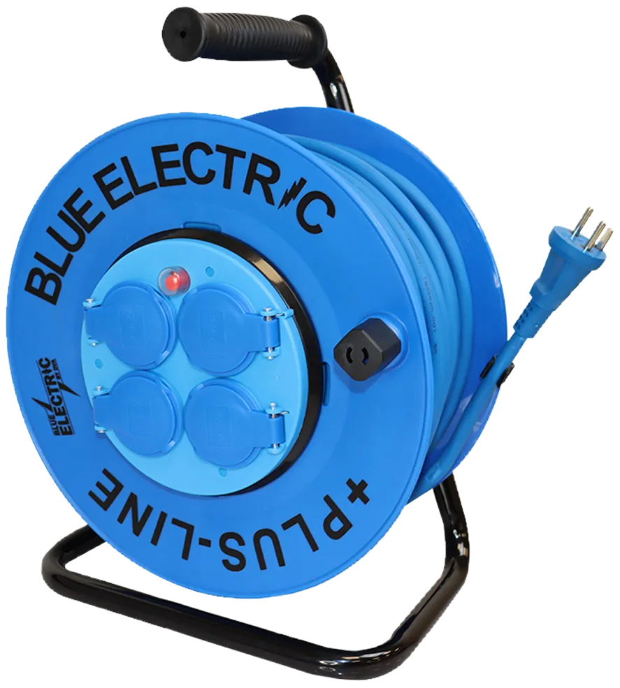 Blue Electric Cable drum +PlusLine - 40 M
