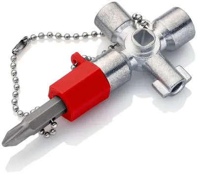 KNIPEX Koplingsskapnøkkel, for vanlige skap og sperresystemer