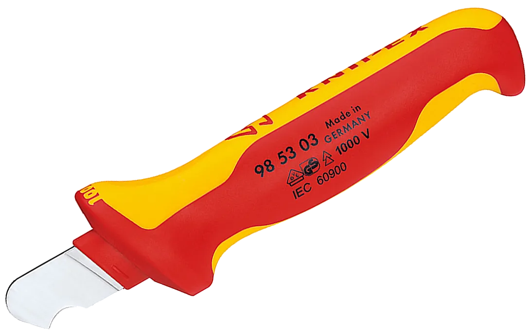 KNIPEX Strippekniv, med glidesko