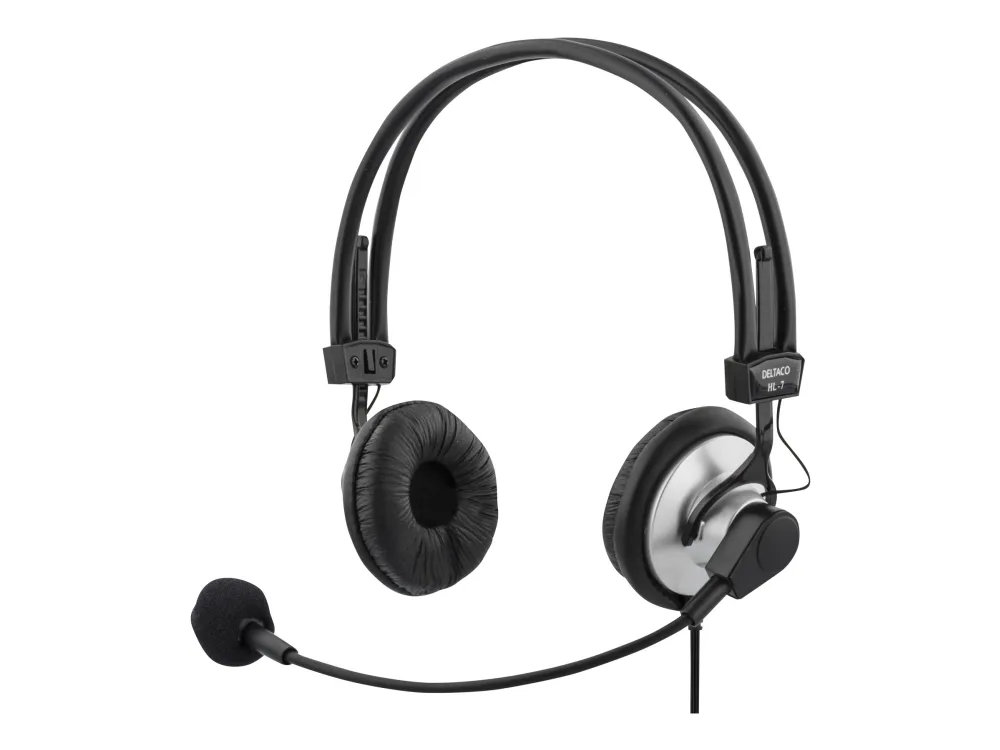 Deltaco Headset med mikrofon
