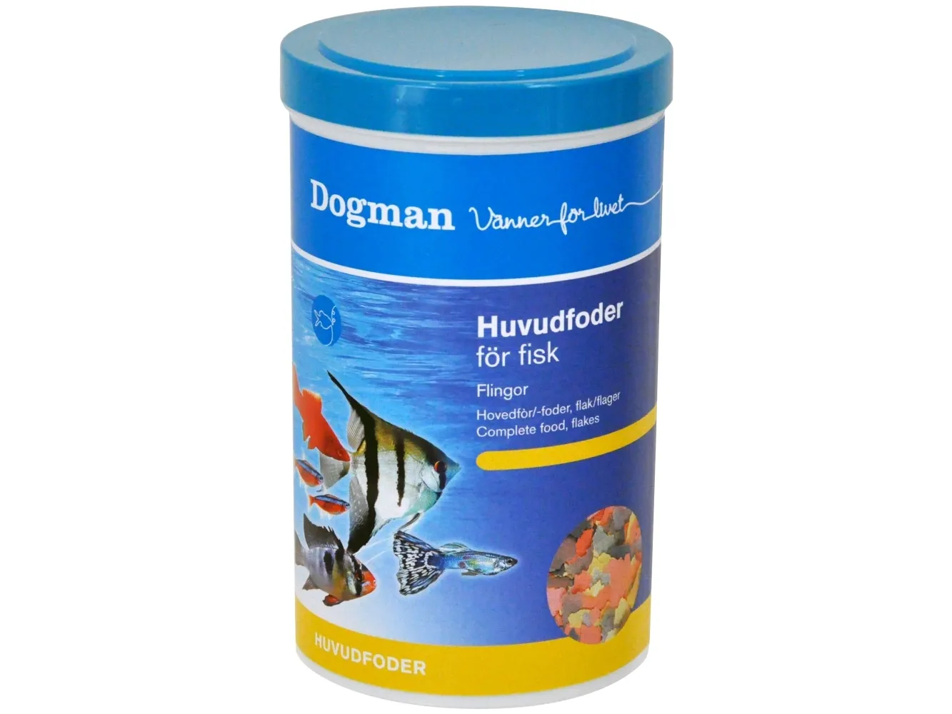 Dogman Komplettfôr Flakfôr til Fisk 1000ml