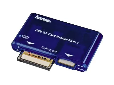 Hama USB 2.0 30 in 1 CardReaderWriter - card reader - USB 2.0