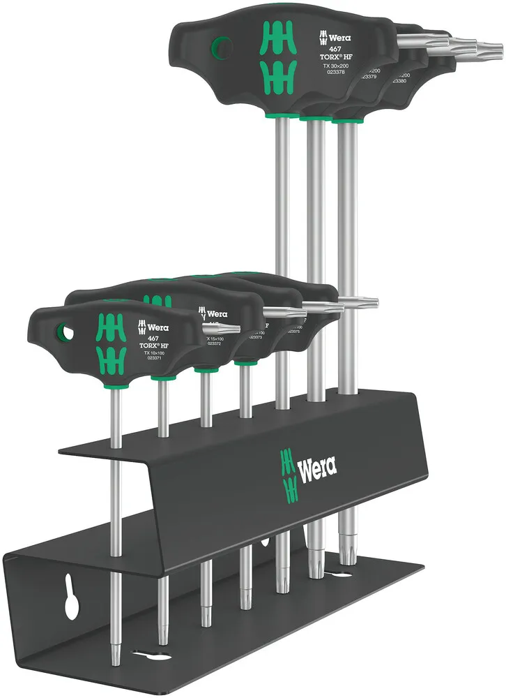 Wera 467/7 TORX® HF Set 2 Screwdriver set T-handle TORX® screwdrivers with holding function 7 pieces